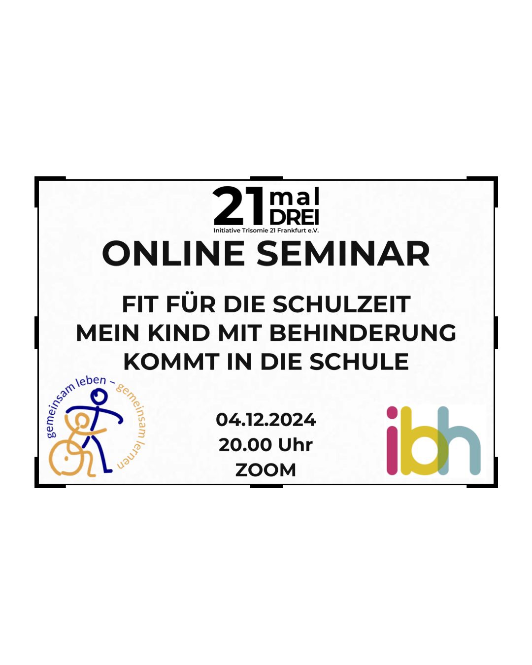 Online Seminar "Fit für die Schulzeit"